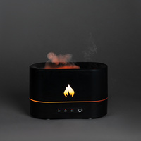 Увлажнитель-ароматизатор с имитацией пламени Fuego, черный (P16197.30)