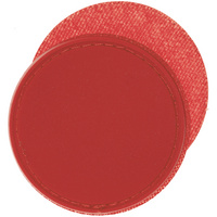 Лейбл из ПВХ с липучкой Menteqo Round, красный (P16299.50)