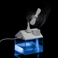 Настольный увлажнитель Arioso с вентилятором и лампой, белый (P16387.60)