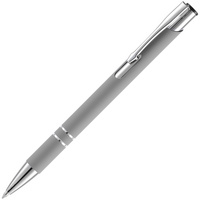 Ручка шариковая Keskus Soft Touch, серая (P16425.10)
