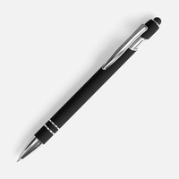 Ручка шариковая Pointer Soft Touch со стилусом, черная (P16426.30)