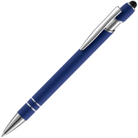 Ручка шариковая Pointer Soft Touch со стилусом, темно-синяя (P16426.40)