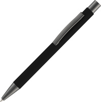 P16427.30 - Ручка шариковая Atento Soft Touch, черная