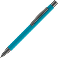 P16427.49 - Ручка шариковая Atento Soft Touch, бирюзовая