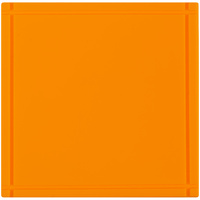 Лейбл из ПВХ Dzeta, L, оранжевый неон (P16558.22)