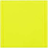 Лейбл из ПВХ Dzeta, L, желтый неон (P16558.89)