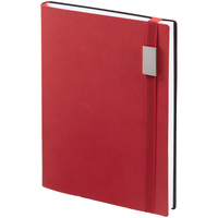 Ежедневник Vivian Metal, недатированный, красный (P16654.05)