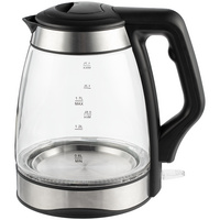 Электрический чайник Lumimore, стеклянный, серебристо-черный (P16744.13)