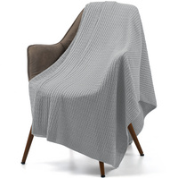 Плед Slumberland, серебристо-серый меланж (P16746.31)