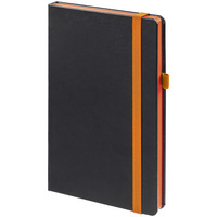 Ежедневник Ton, недатированный, черный с оранжевым (P16770.23)