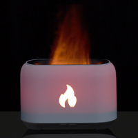 Увлажнитель-ароматизатор Fire Flick с имитацией пламени, белый (P16899.60)