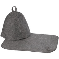 Набор для бани Heat Off с ковриком, серый (P16952.10)