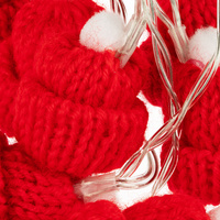 Гирлянда Cosy Poms, красная (P16957.50)