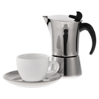 P16970.61 - Набор для кофе Cozy Morning, белый с серым