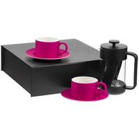 Набор для чая на 2 персоны Best Morning, ярко-розовый (P16980.77)