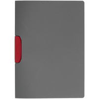 P16988.50 - Папка Duraswing Color, серая с красным клипом