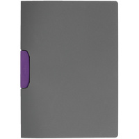 P16988.70 - Папка Duraswing Color, серая с фиолетовым клипом