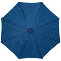 P17012.40 - Зонт-трость Magic с проявляющимся рисунком в клетку, темно-синий