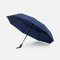 Складной зонт Dome Double с двойным куполом, темно-синий (P17193.40)