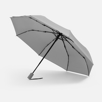 Зонт складной Hard Work с проявляющимся рисунком, серый (P17195.11)