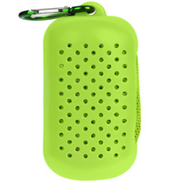 Охлаждающее полотенце Narvik в силиконовом чехле, зеленое яблоко (P17230.94)