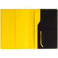 P17343.38 - Обложка для паспорта Multimo, черная с желтым