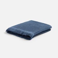 Плед вафельный Elenglect, темно-синий (P17378.43)