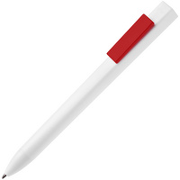 Ручка шариковая Swiper SQ, белая с красным (P17522.65)