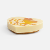 Печенье Dream White в белом шоколаде, сердце (P17610.02)