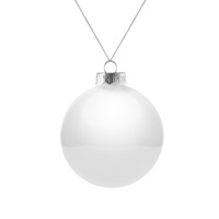 P17662.60 - Елочный шар Finery Gloss, 8 см, глянцевый белый