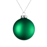 P17663.90 - Елочный шар Finery Matt, 8 см, матовый зеленый