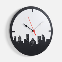 Часы «Города», черные (P17832.30)