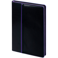 Ежедневник Alanis, недатированный, черный с фиолетовым (P18299.37)