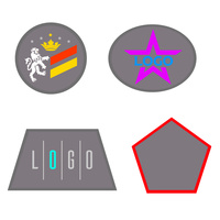 Шеврон из габардина Gabo L, серый (P18313.10)