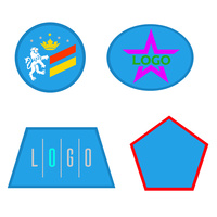 Шеврон из габардина Gabo L, голубой (P18313.14)