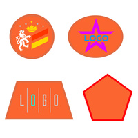 Шеврон из габардина Gabo L, оранжевый (P18313.20)