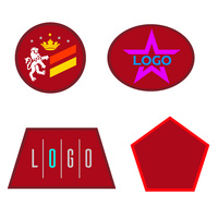 Шеврон из габардина Gabo L, красный (P18313.50)