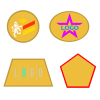 Шеврон из габардина Gabo L, желтый (P18313.80)