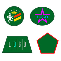 Шеврон из габардина Gabo L, зеленый (P18313.90)