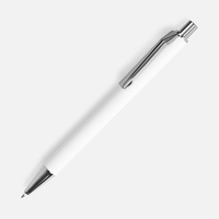 Ручка шариковая Lobby Soft Touch Chrome, белая (P18323.60)