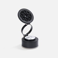 Вакуумная магнитная подставка airFix, черная с серым (P18391.30)