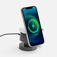 Станция беспроводной зарядки с подсветкой Lume, серая (P18394.10)