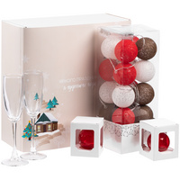 Набор Merry Moments для шампанского, красный (P18880.50)