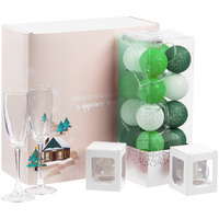 Набор Merry Moments для шампанского, зеленый (P18880.90)
