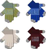 Сенсорные перчатки на заказ Guanti Tok, полушерсть (P18923.02)
