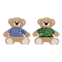 Плюшевый мишка Teddy в вязаном свитере на заказ, большой (P18963.02)