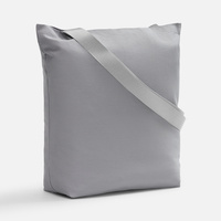 P19268.10 - Шопер B5, серый с широкими серыми ручками