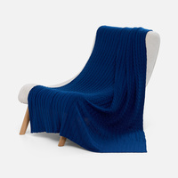 Плед Tressa, темно-синий (кобальт) (P19622.47)