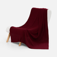 Плед Tressa, темно-красный (P19622.51)