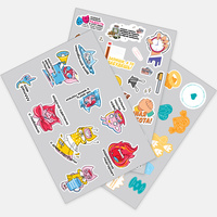 Наклейки бумажные Sticker Pack на заказ, L (P19939.03)